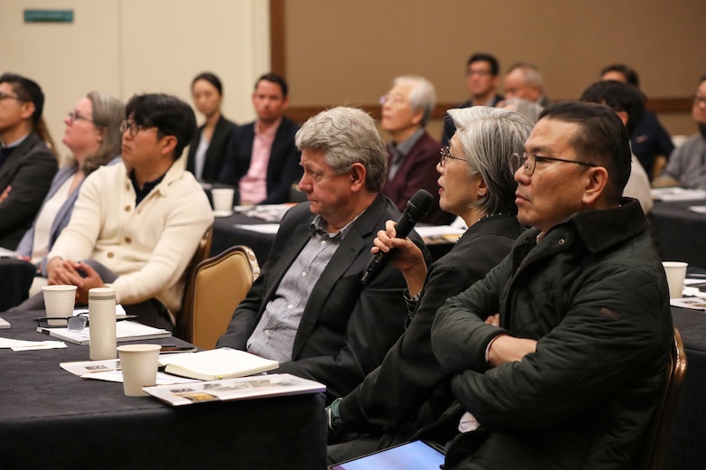 The U.S. Army Corps of Engineers – Far East District’s Engineering Quality Symposium was an open dialogue involving multiple district leaders and other stakeholders about how quality is defined, what it looks like and ways USACE FED can enhance the quality of their projects from Nov. 13-14, 2024, at Camp Humphreys, South Korea. (U.S. Army photo by Monique Freemon)