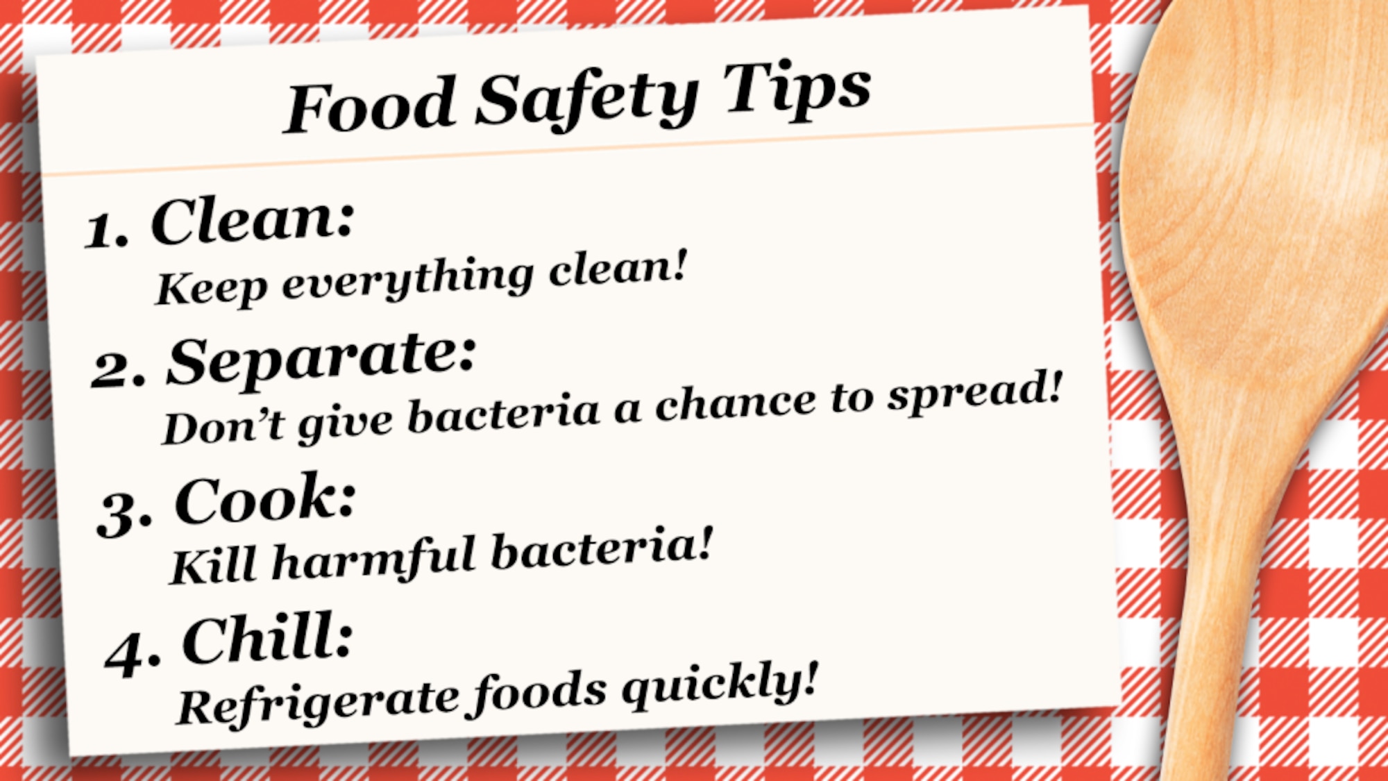 food safety tips graphic