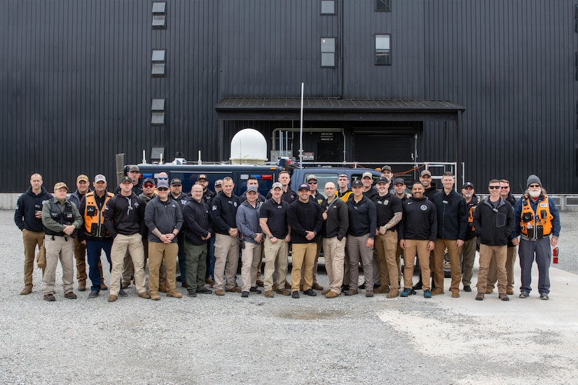 The Kentucky National Guard's 41st Civil Support Team conducted their Training Proficiency Evaluation with ARNORTH at a Jim Beam warehouse in Boston, Kentucky, Mar. 7, 2024. (Kentucky Army National Guard photo by Capt. Cody Stagner)