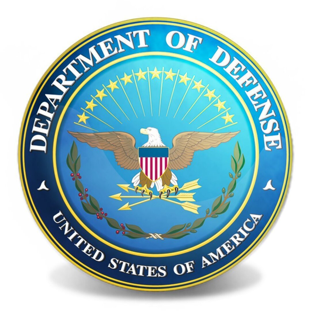 Department of Defense Seal in color on white background