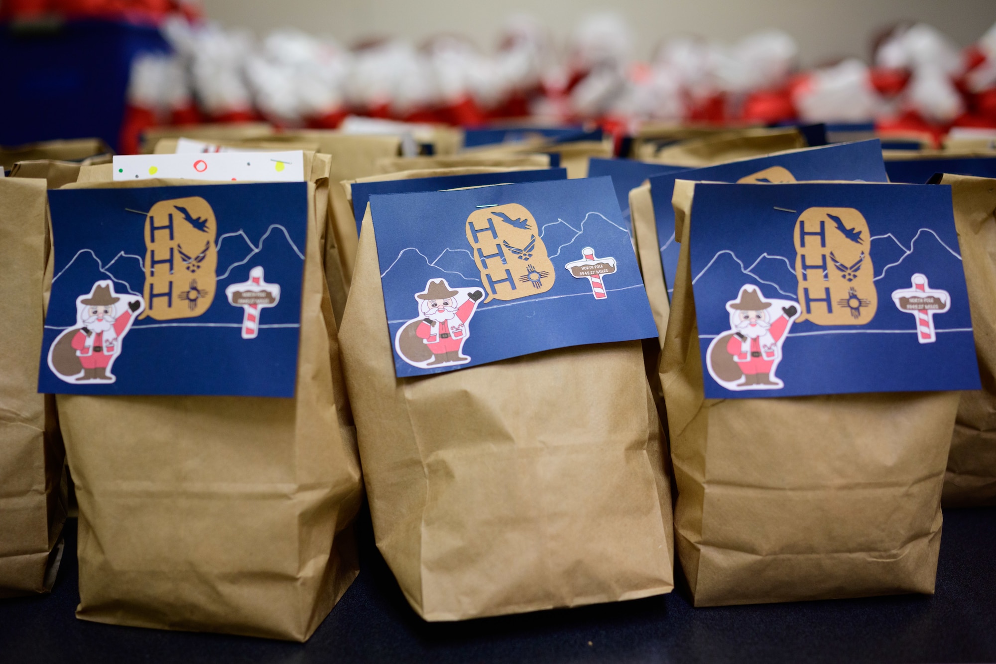 Cookies are on display during the final day of donations for the Holloman Airmen cookie drive.