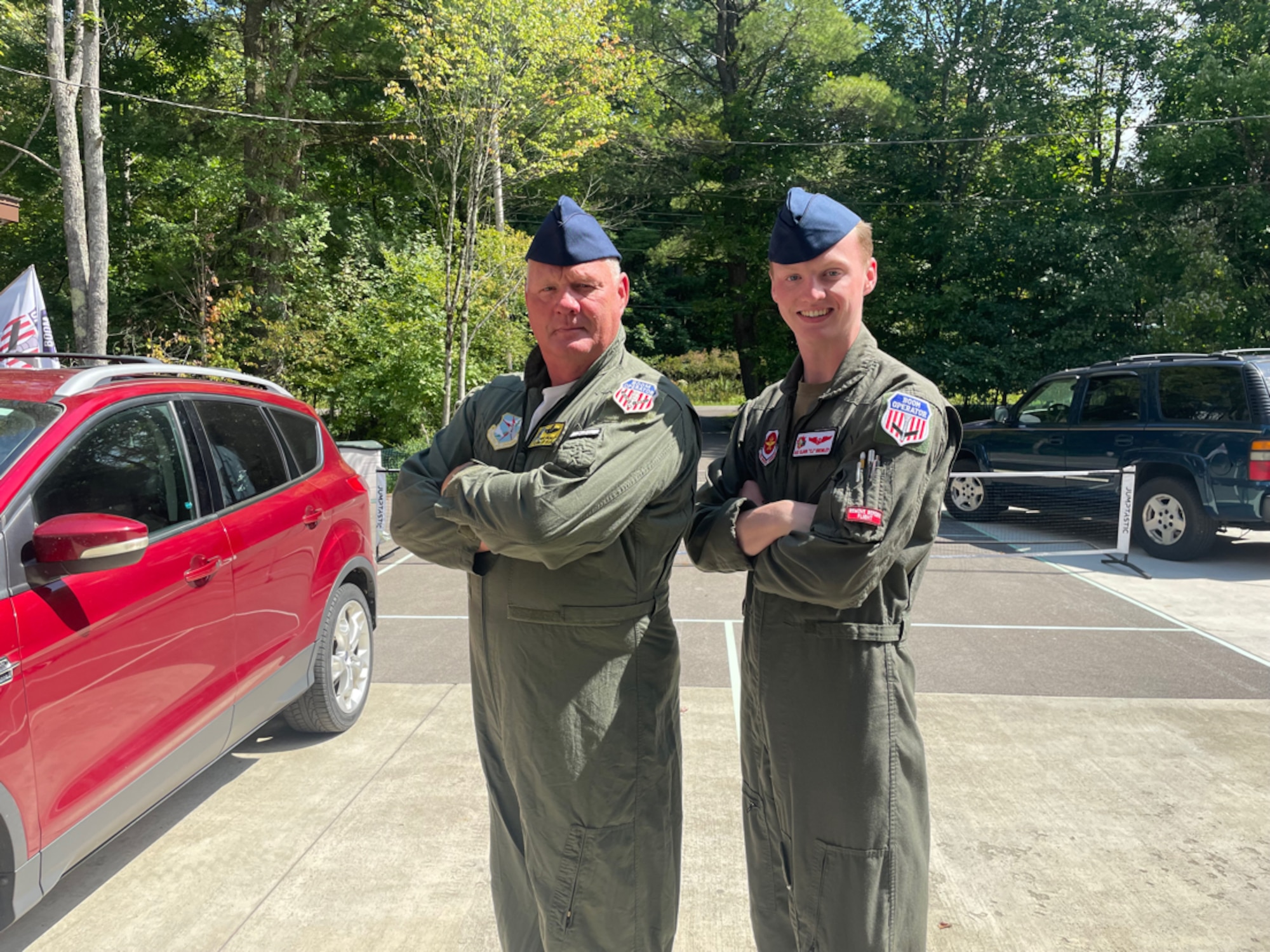 Airmen pose for a photo