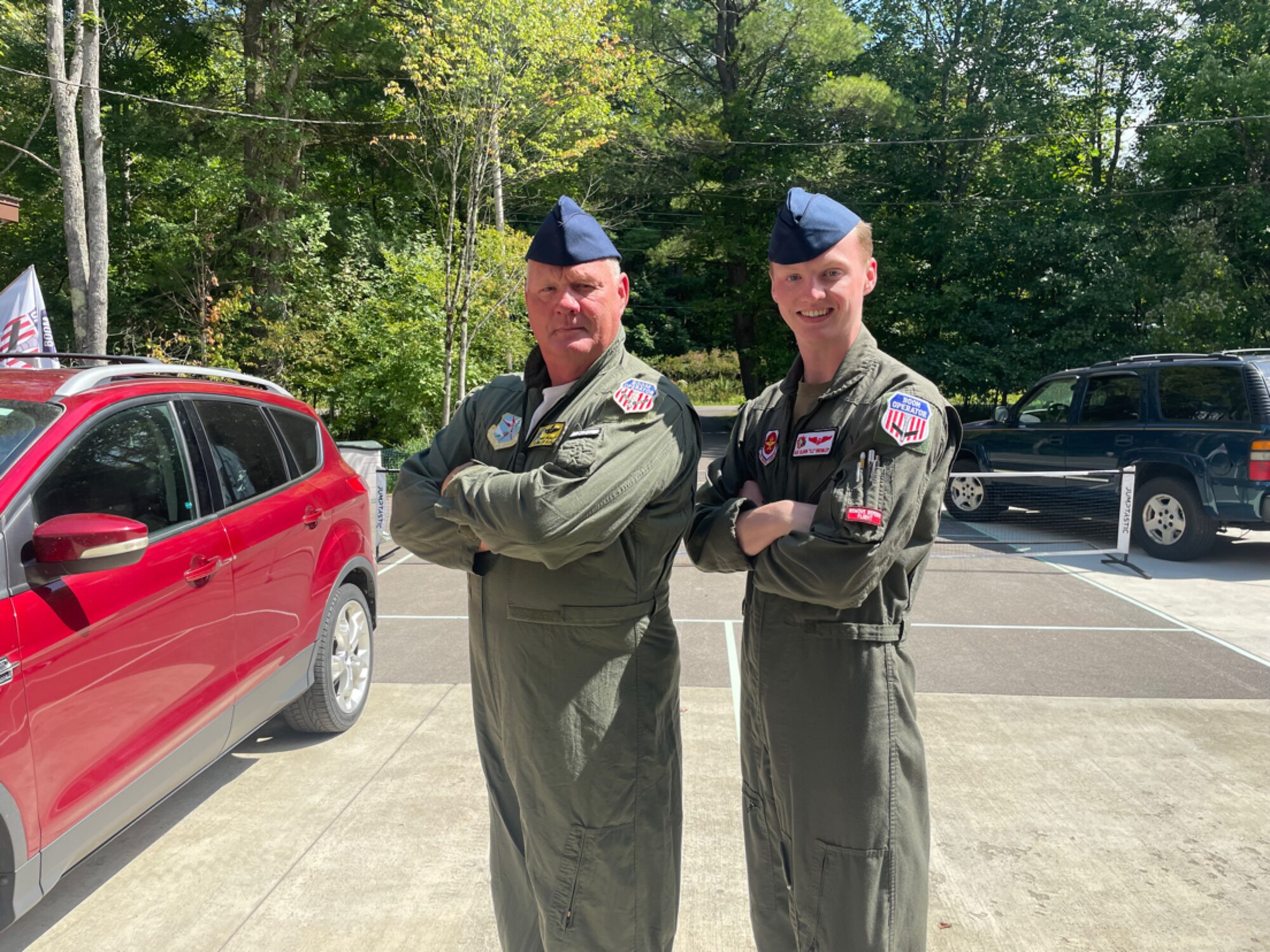 Airmen pose for a photo