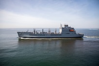 SAN DIEGO – John Lewis-class fleet replenishment oiler, USNS Robert F. Kennedy (T-AO 208) delivered to the Navy on Dec. 10.