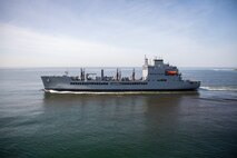 SAN DIEGO – John Lewis-class fleet replenishment oiler, USNS Robert F. Kennedy (T-AO 208) delivered to the Navy on Dec. 10.