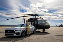 Warrant Officer Alante Snell serves his community in his civilian job as a state trooper and in the South Carolina Army National Guard as a Black Hawk helicopter pilot.