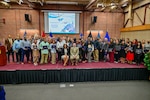 Students gather for a group photo