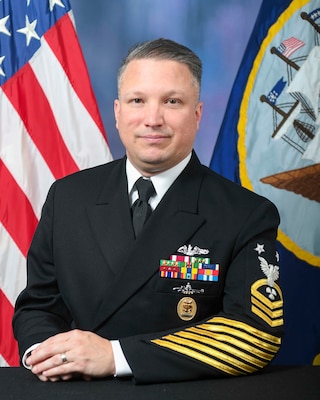 MMNCM(SS) James L. Oxendine, USN, Command Master Chief, NPTU Charleston