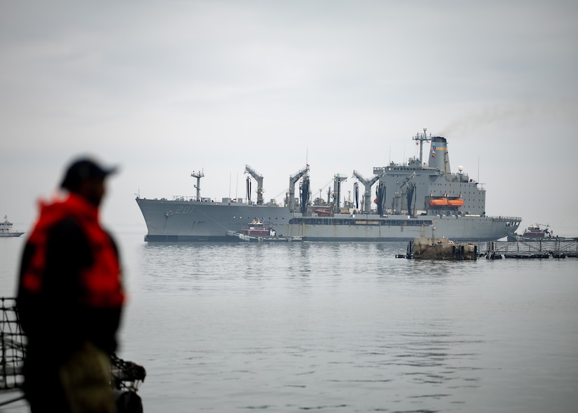 USNS Patuxent (T-AO 201) returns to Naval Station Norfolk.