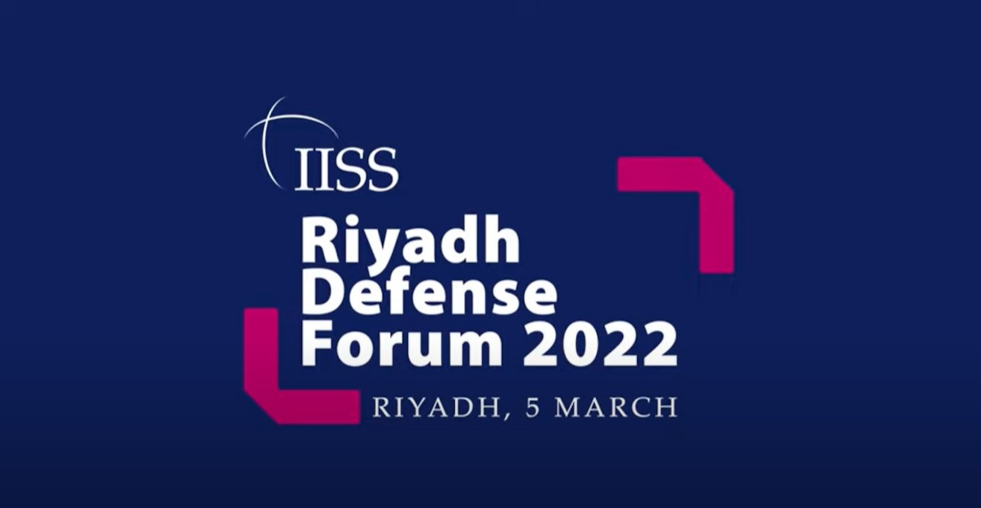 Infographic with the words Riyadh Defense Forum