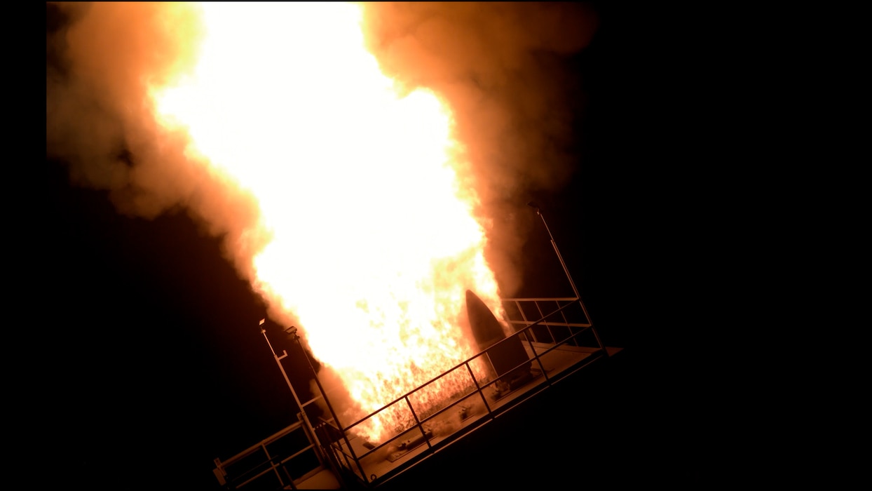A Standard Missile-3 Block IIA is fired from a Vertical Launching System on Andersen Air Force Base, Guam as part of Flight Experiment Mission-02. The Missile Defense Agency, in cooperation with U.S. Department of Defense partners, successfully conducted FEM-02 on December 10, 2024.