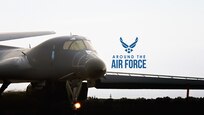 Graphic with U.S. Air Force aircraft and Around the Air Force logo above wing.