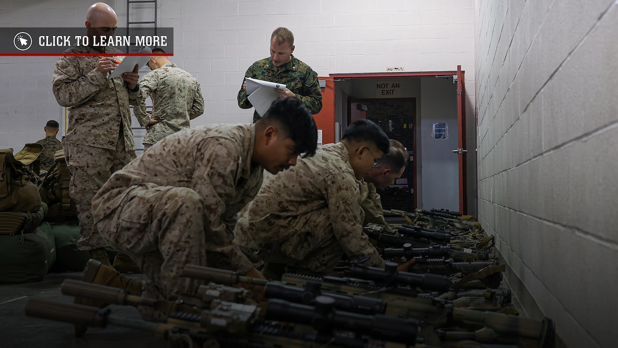 U.S. Marines with Fox Company 2/23 Say Their Goodbyes Before Leaving for The Unit Deployment Program