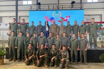 members of Lebanese Air Force pose for a picture