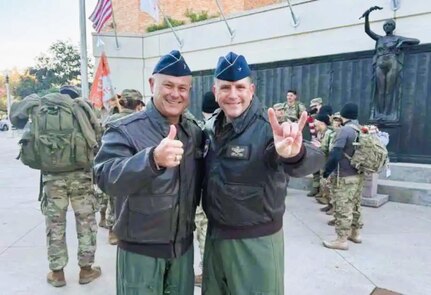 Photo of Brig. Gen Chris Amrhein and Craig McPike