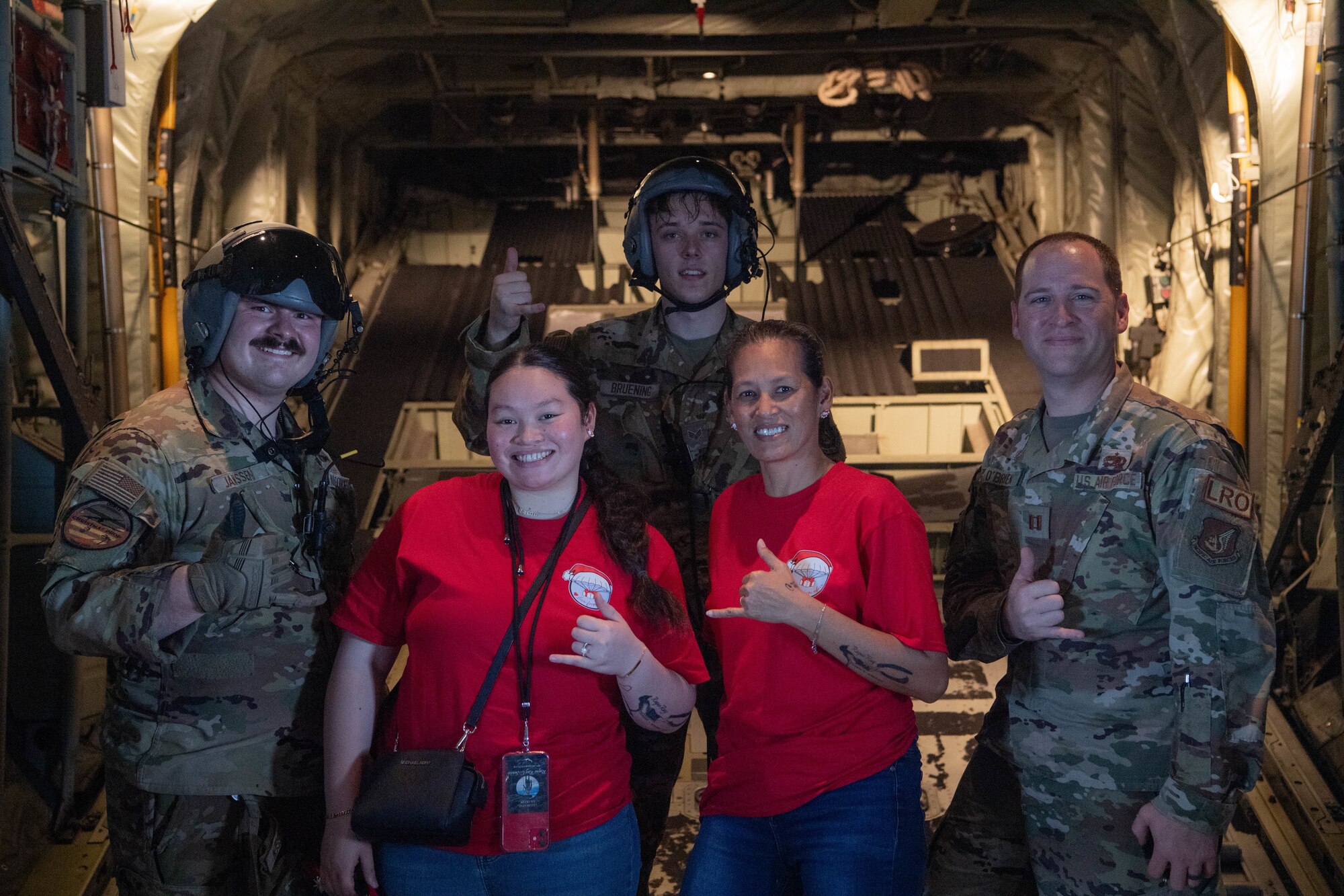 A group of people pose for a photo.
