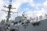 USS Frank E. Petersen Jr. (DDG 121) arrives at Joint Base Pearl Harbor-Hickam.