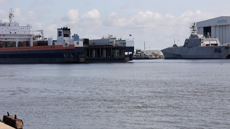 Ships on the Mobile Bay.