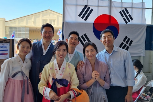 International Military Students and their family members at Air University International Culture Festival 26 October 2024