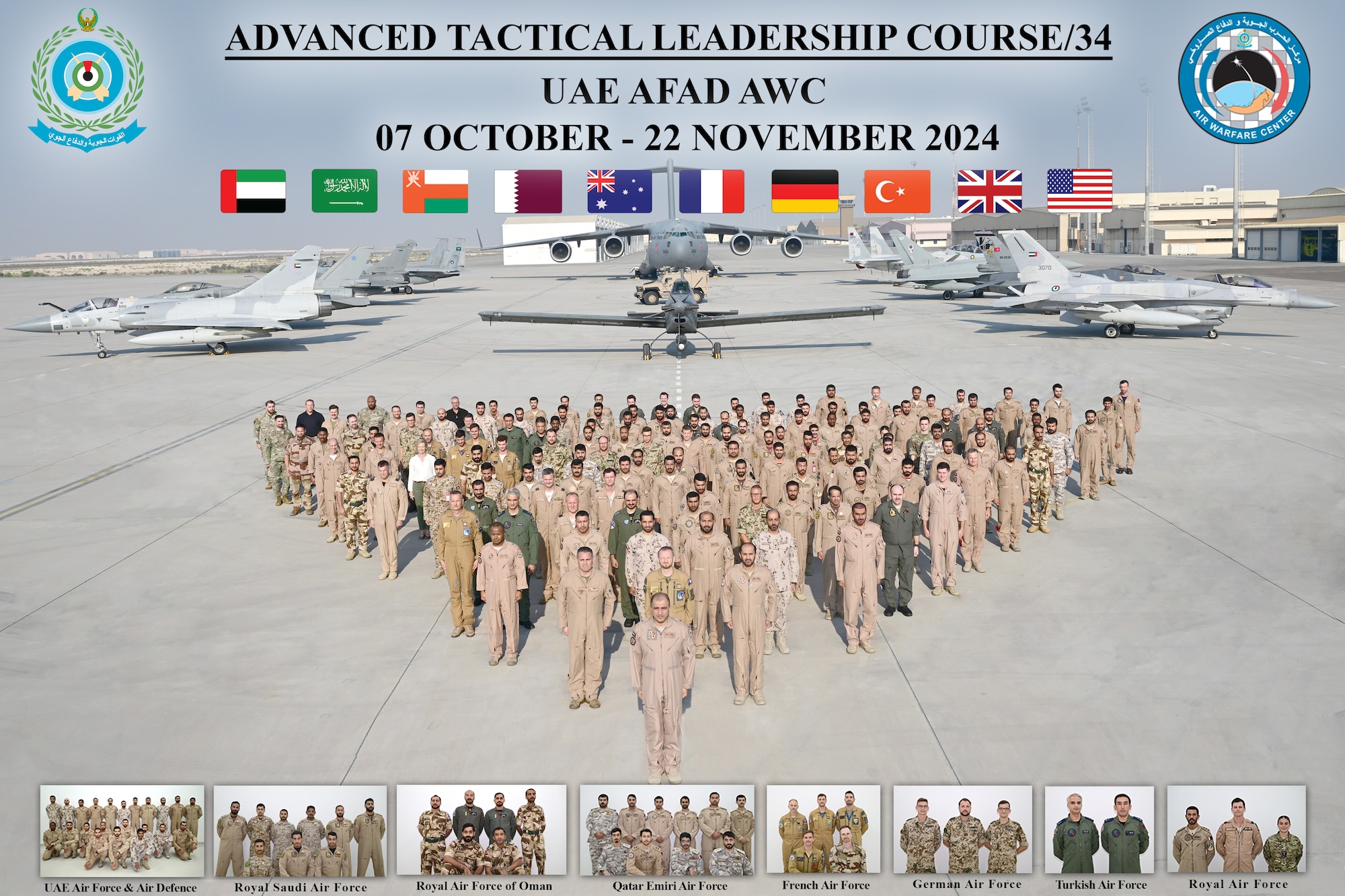 Exercise participants pose for a group photo.