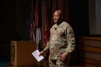 Army Materiels Command Sergeant Major Speaks to SGM-A Class 75