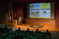 Army Materiels Command Sergeant Major Speaks to SGM-A Class 75