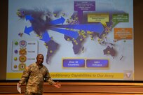 Army Materiels Command Sergeant Major Speaks to SGM-A Class 75