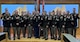 Recruiters pose for a photo in their dress uniforms.