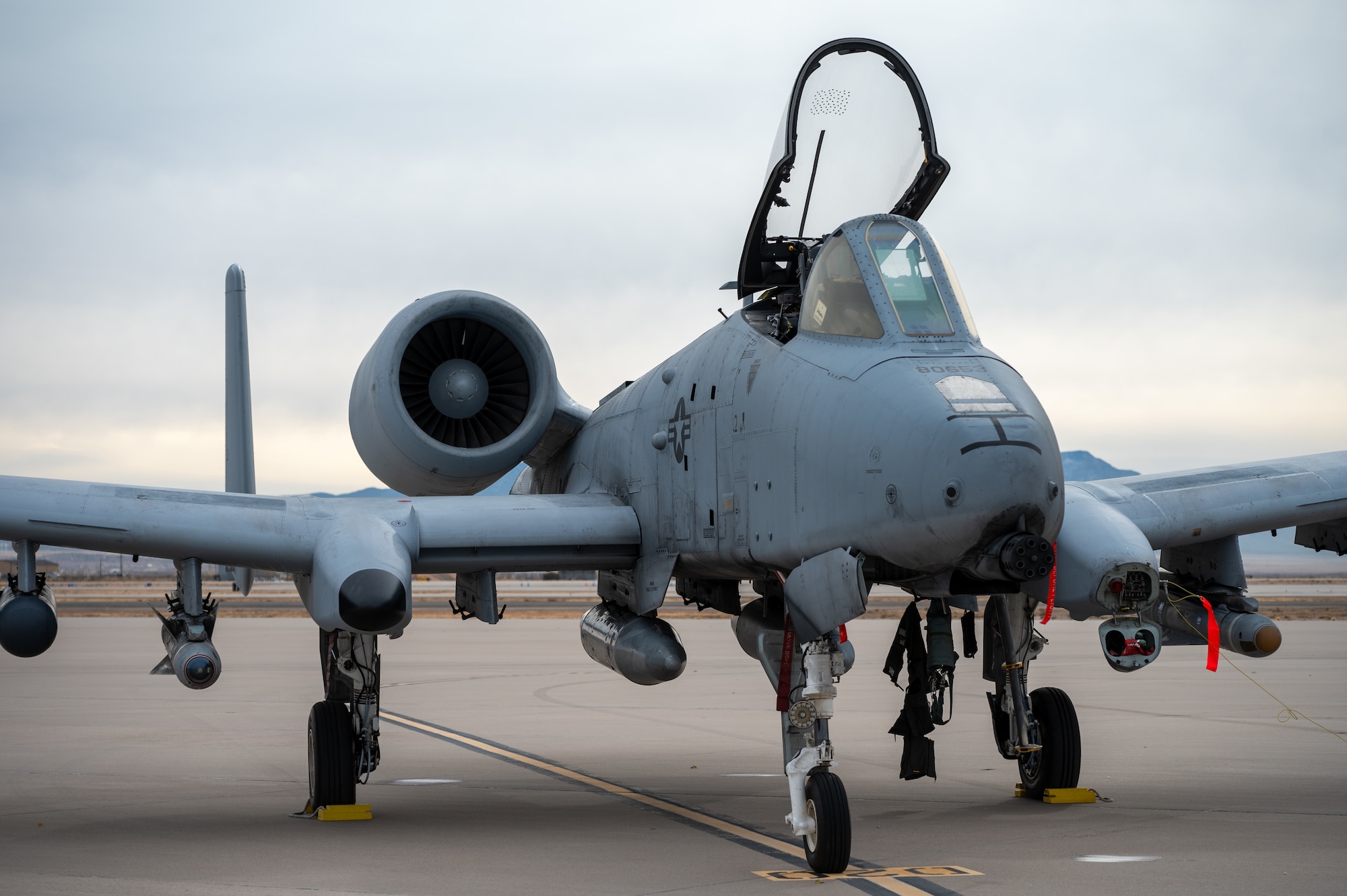 An A-10 Thunderbolt II stops for refueling, Dec. 12, on Kirtland Air Force Base, N.M. The A-10, operated by the U.S. Air Force since the 1970s, remains a vital component of combat operations due to its ability to operate in austere conditions and deliver precision firepower. (U.S. Air Force Photo by Airman 1st Class Donnell Schroeter)