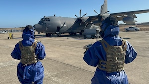 Members of the 106th Rescue Wing participated in a Mass Accident Response Exercise at Francis S. Gabreski Air National Guard Base, Westhampton Beach, N.Y., November 6, 2024.