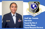 AFIMSC Mission Monday graphic with Staff Sgt. Pamela Martinez official photo