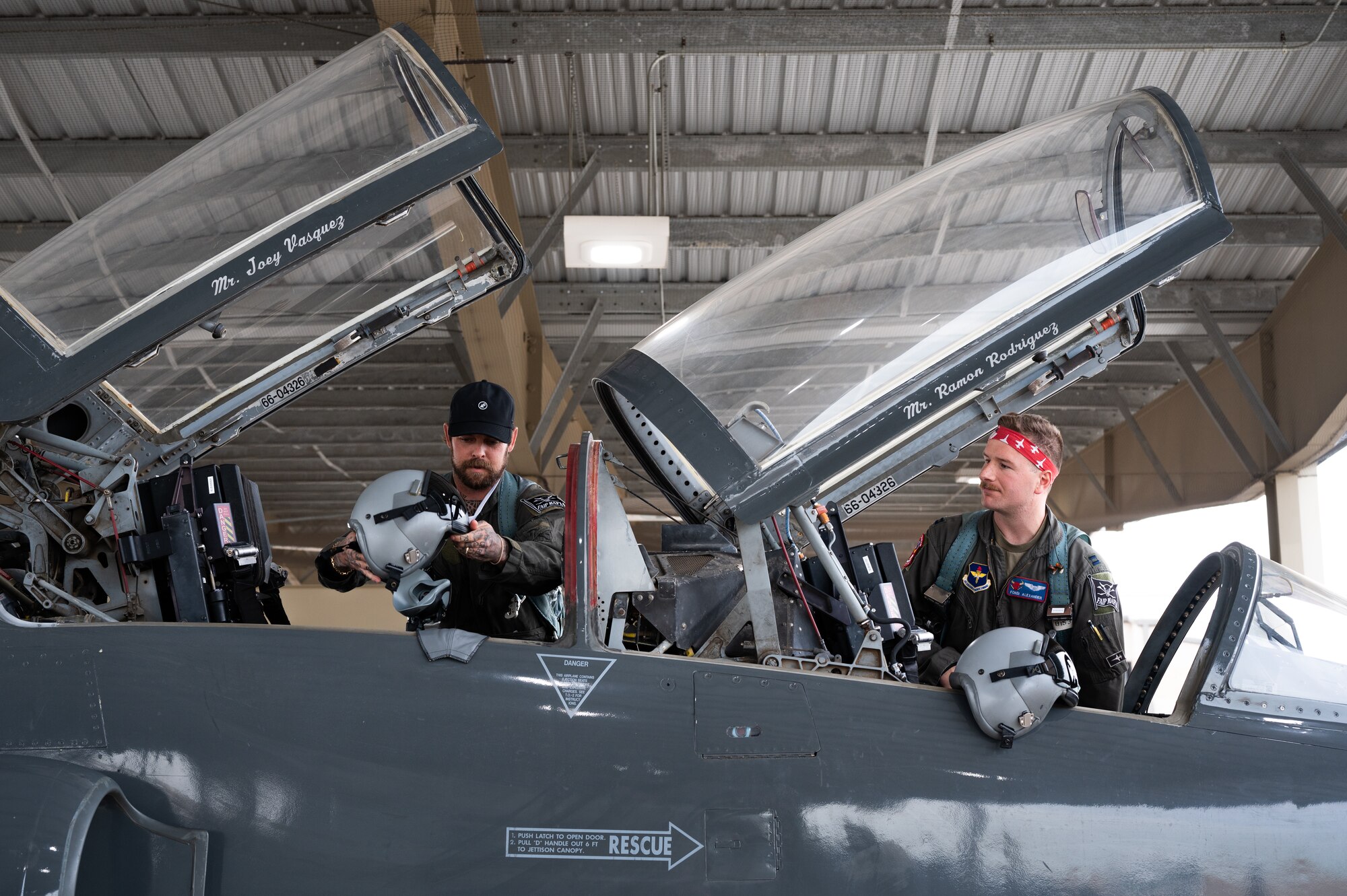 Laughlin Air Force Base hosted three world renowned extreme sports athletes, Travis Pastrana, Sean Chuma, and Ryan Sheckler, Dec. 4-6, 2024, for an extraordinary visit to create a unique opportunity to bridge the worlds of high-performance sports and undergraduate pilot training (UPT).