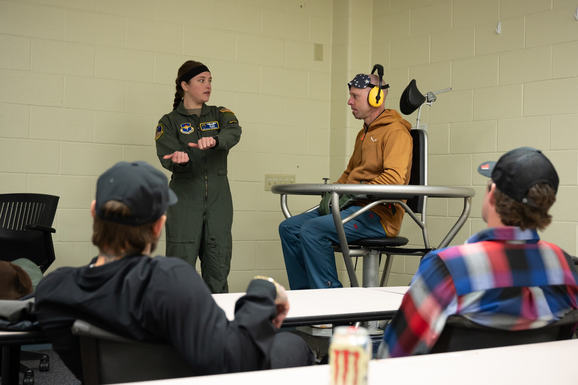 Laughlin Air Force Base hosted three world renowned extreme sports athletes, Travis Pastrana, Sean Chuma, and Ryan Sheckler, Dec. 4-6, 2024, for an extraordinary visit to create a unique opportunity to bridge the worlds of high-performance sports and undergraduate pilot training (UPT).