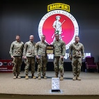 The Nebraska National Guard, shown Dec. 12, 2024, won the 54th WPW Sniper Championship and Chief David R. Logan Sniper Team Trophy is the Nebraska National Guard. The WPW Sniper Championship, held at Fort Chaffee, Ark., and hosted by the National Guard Marksmanship Training Center, brought together elite marksmen to compete in precision shooting and tactical decision-making, honoring the storied legacy of military sniper excellence.