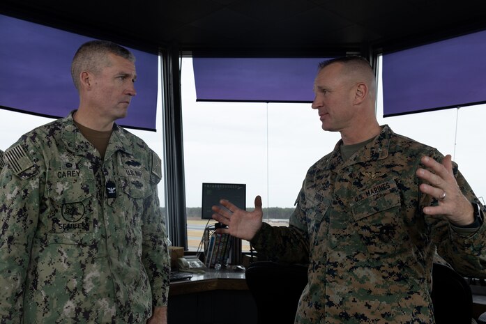 NAVFAC Mid-Atlantic CO tours MCAS Cherry Point