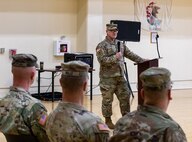 Col. Seth Hible, Commander of the 33rd IBCT addressed the brigade and thanked his longtime friend Command Sgt. Maj. Kelly for all of the hard work over the last few years.
