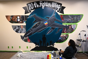 A picture of the full mural painting for the FTEC classroom.