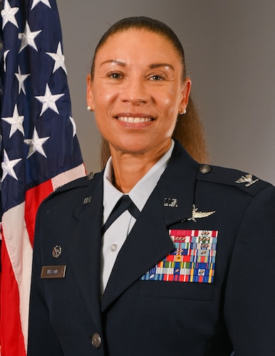 Col. Angelique Nelson bio photo upon assumption of command of the 11th Wing Mission Support Group, 16 July 2024.