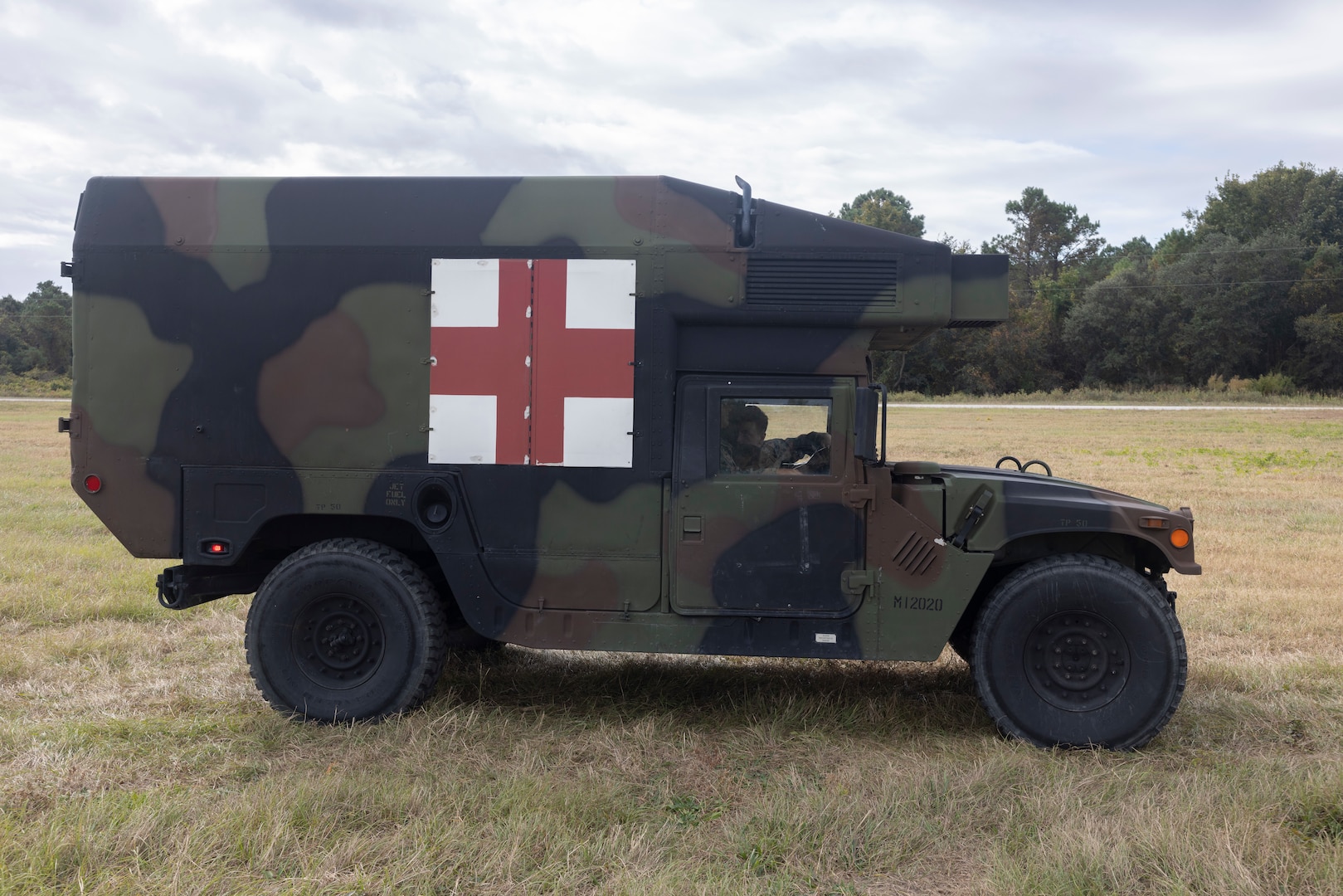 A medical transport truck.