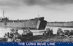 LST-66 (to the right) unloading tanks in July 1944, months before the epic battle of Leyte Gulf, Philippines. (Navsource.org)