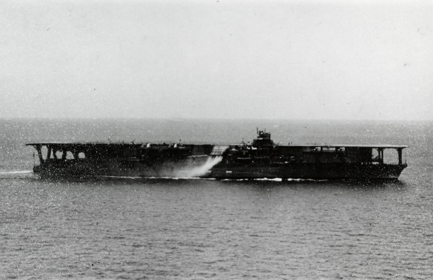 IJN Kaga at sea following her 1934-36 modernization.