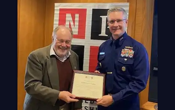 Dr. Leonard Marcus and VADM Peter Gautier at the National Preparedness Leadership Initiative at Harvard.