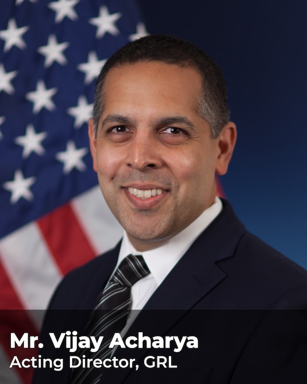 Professional portrait of Mr. Vijay Acharya, acting director of ERDC's Geospatial Research Lab