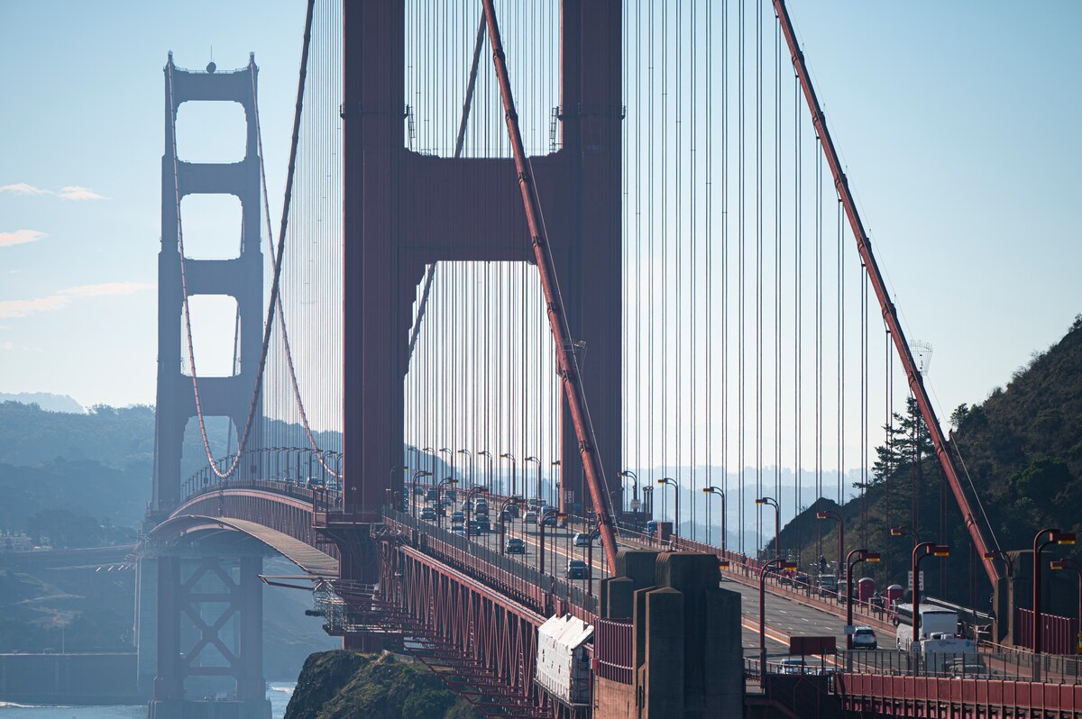 The Golden Gate Bridge in San Francisco, California, Dec. 4, 2024.