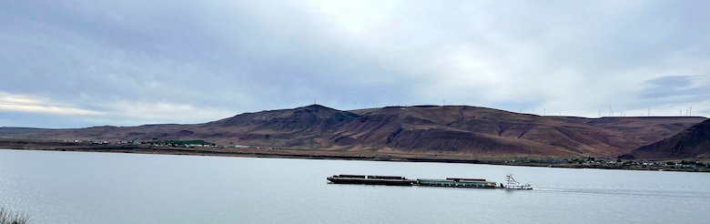 A boat moving down a river