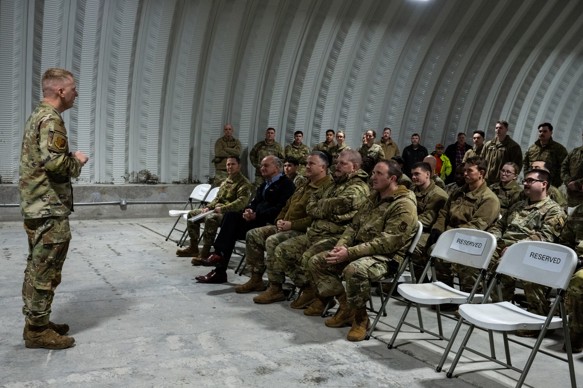 Airmen and civilians from the 673d CEG worked for approximately six months to assemble a new K-Span building. The structure will protect equipment and allow operations to continue during Alaska’s harsh winter months, bolstering rapid deployment capability.