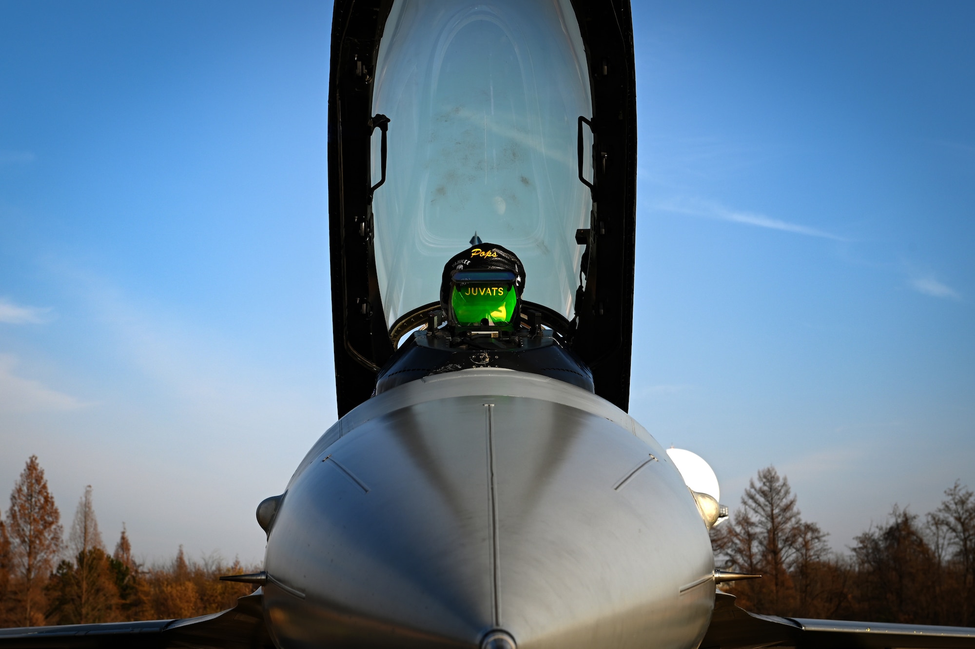 Pilot in an F-16