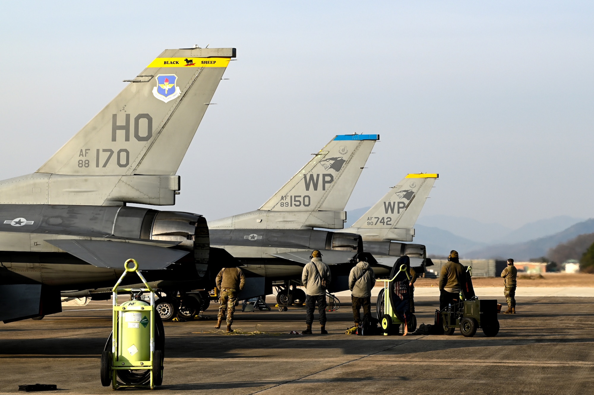 Photo of people on the flightline