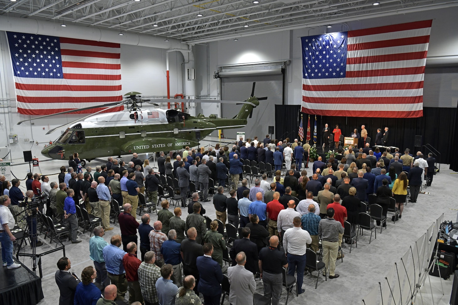 Government and industry members gathered in Owego, N.Y., for the final delivery ceremony in August.