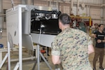 Marines get an up close look at the two Medium Aerial Resupply Vehicle–Expeditionary Logistics (MARV-EL) systems under evaluation and watched flight demonstrations at Yuma Proving Ground during designated observation days in July.